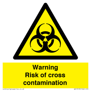 Warning risk of cross contamination